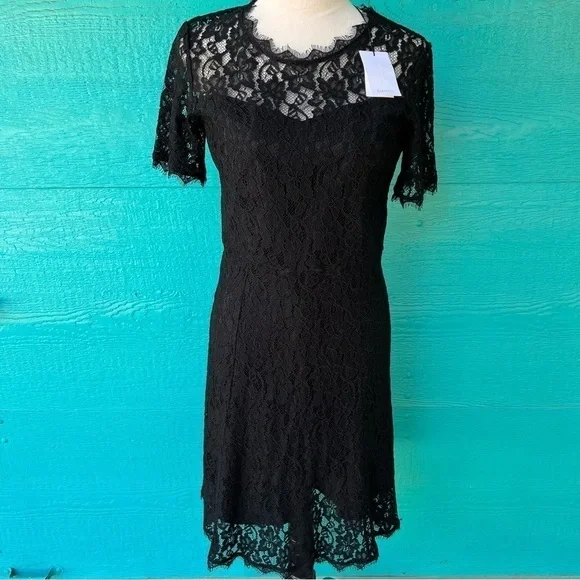 ARITZIA BABATON BLACK LACE “LORCAN” MIDI DRESS SIZE 10 NWT - Picture 8 of 8